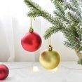 thumbnail image 5 of 24-144 piezas de mini bolas de Navidad, adornos de bolas de árbol de Navidad de color rojo, dorado y plateado, colgante artesanal, decoración para fiesta de Navidad, regalo de Año Nuevo, 5 of 5