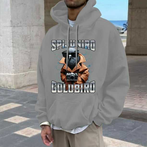 WILLBEST Sudaderas Deportivas para Hombre Sudaderas con Capucha y Sudaderas para Hombre Jersey Clásico De Mitología China con Tela y Diseño Cómodos para Uso Informal Mediana