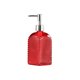 thumbnail image 2 of Botellas Dispensadoras De Vidrio 1 unidad de botella dispensadora de jabón líquido de manos de vidrio rojo con bomba, 500 ml, envase recargable para loción de baño, champú y gel de ducha. Rkxzt, 2 of 9