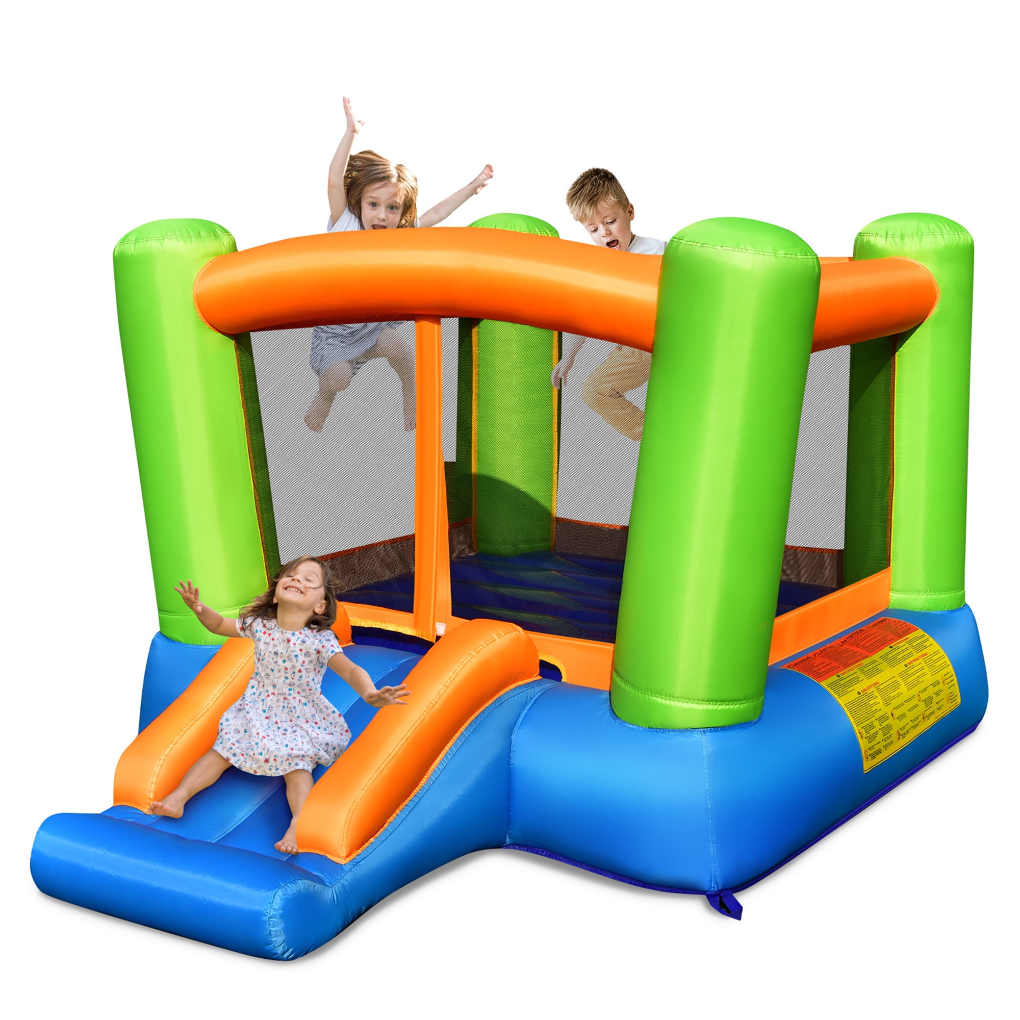 Sportspower My First Jump N' Play Bounce House With Slide,Multi-Color,144