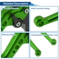thumbnail image 4 of Palancas de freno y embrague cortas para Kawasaki Z750 2007-2012, palanca de freno ajustable en 6 posiciones, aleación de aluminio, verde sólido, 1 par, 4 of 6