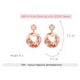 thumbnail image 3 of Pendientes de acrílico marrón con adornos para piercings de moda para mujer, 3 of 3