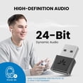 thumbnail image 5 of Avantree DG80-Gaming- USB Bluetooth 5.3 Adapter for PS5 & Gaming Consoles with Low Latency & aptX-Adaptive, Wireless Audio Dongle Transmitter for Headphones & Earbuds, 5 of 7