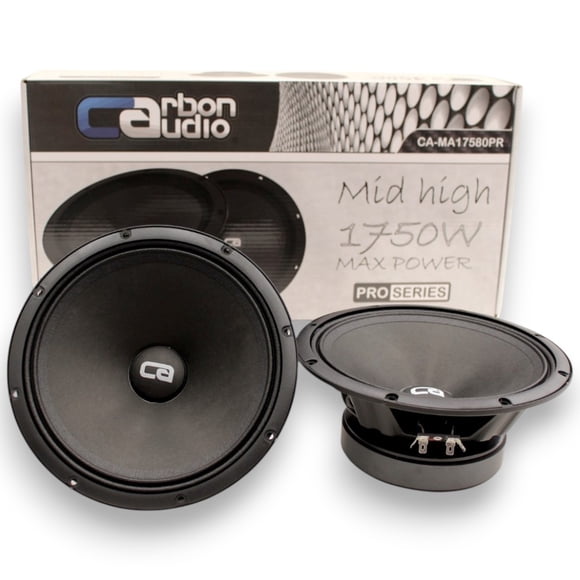 MEDIO ALTO CARBON AUDIO SERIE PRO 8 PULGADAS 175W BOBINA KSV 1.5 PULGADAS FERRITA 41 OZ