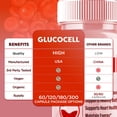 thumbnail image 5 of Glucocell Blood Support Pills Advanced Formula Vitamin Supplement Gluco Cell 300 Capsules, 5 of 9