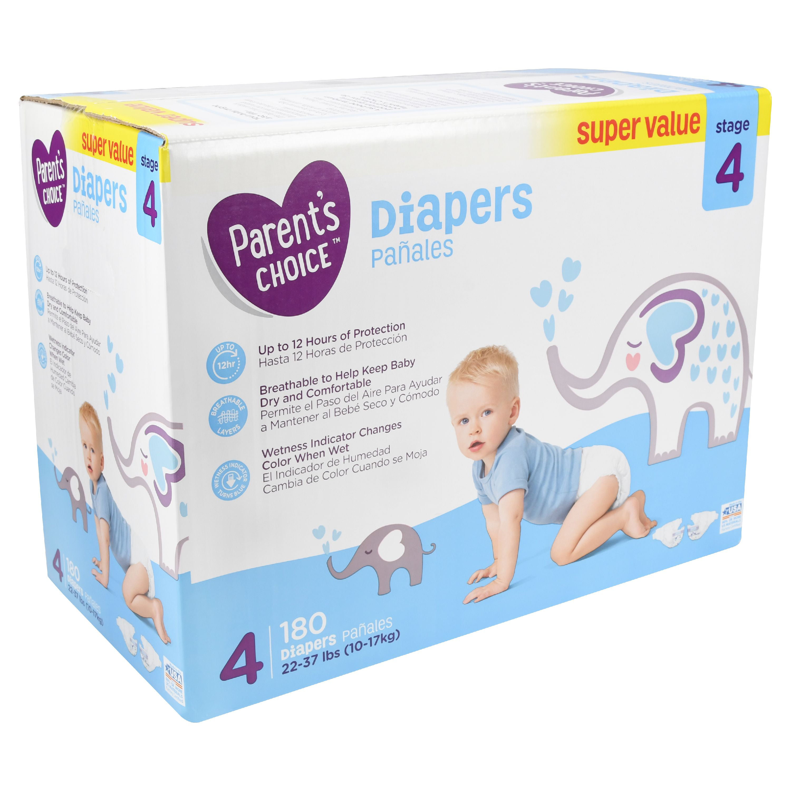 Parent's Choice Diapers, Size 3, 24 Diapers 