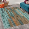 thumbnail image 2 of Rustic Decorative Rug, Grunge Wood Planks Barn House Door Nails Country Farm House Life Theme Layout, Quality Carpet for Bedroom Dorm and Living Room, 6 Sizes, Almond Green, by Ambesonne, 2 of 4