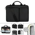thumbnail image 5 of Laptop Bag Shoulder Messenger Case for 15.6 Inches, Business Briefcase, Expandable Capacity - Black, 400x300x30mm, 5 of 8