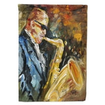 Carolines Treasures JMK1186GF Jazz Saxophone Flag Garden Size  Small multicolor