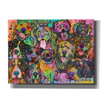 Epic Graffiti 'Best Friends' by Dean Russo, Canvas Wall Art, 54"x40"