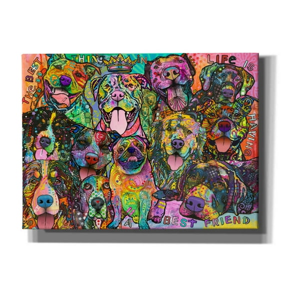 Epic Graffiti 'Best Friends' by Dean Russo, Canvas Wall Art, 54"x40"