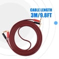 thumbnail image 3 of Cable De Altavoz Con Conector Banana, Tipo L, Cobre Puro, Profesional, Rojo Y Negro, Cable Con Conector Banana De Repuesto Para Altavoz Para Sonido, 3 of 7
