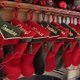 thumbnail image 3 of El regalo de encargo del monograma de los niños al por mayor empaqueta la Navidad de los calcetines de la borla del saco de Santa que almacena la decoración, 3 of 4