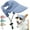 Blue, variant on Dog Baseball Cap,Dog Sun Hat, Cat Summer Beach Visor Hat with Ear Holes, Adjustable Puppy Sunbonnet Headdress (Blue, X-Large)