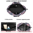 thumbnail image 3 of Pioneer Flower Floral Print Pattern Travel Tote Bags for Women Carry On,Large Weekender Bags for Women Travel,Multi Functional Duffle Bag for Work,Shopping,Sports, 3 of 5