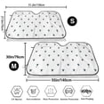 thumbnail image 7 of Lsque Hand Drawn Turtle Car Windshield Sun Shade | Accordion Folding Style Auto Shade for Car Truck SUV Van | Blocks UV Rays Sun Visor Protector | Medium, 7 of 7