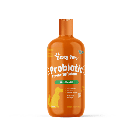 UPC: 0810030590163 | Zesty Paws Probiotic Flavor Infusions™ Food Topper for Dogs  16 fl oz