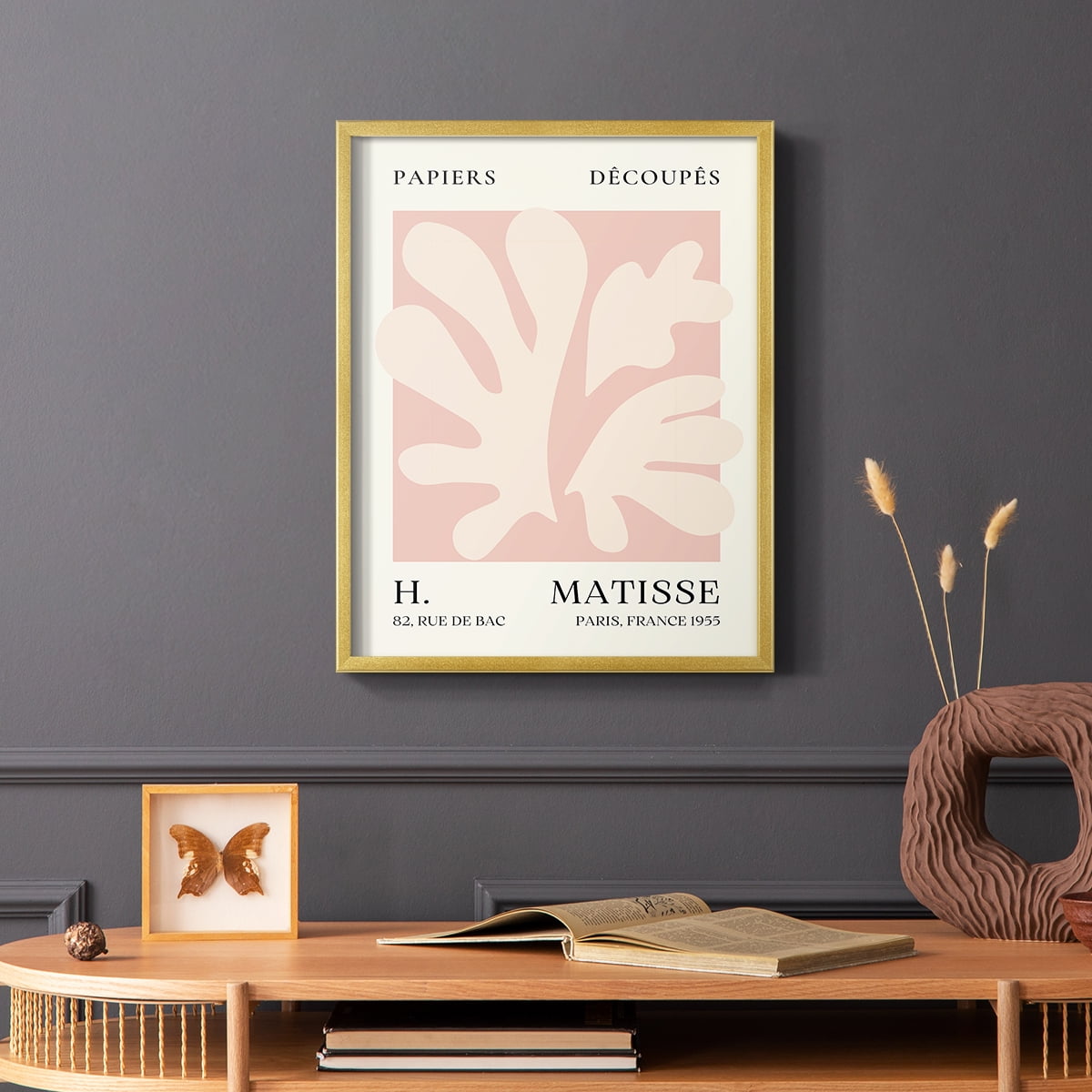 Matisse CLIII Framed Print in Gold Solid Wood 11 x 14 Framed Print