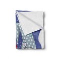 thumbnail image 2 of Christmas Soft Flannel Fleece Blanket, Snowman and Funny Gnome Colorful Cartoon Design Snowing Starry Night, Cozy Plush for Indoor and Outdoor Use, 60" x 80", Dark Violet Multicolor, by Ambesonne, 2 of 6
