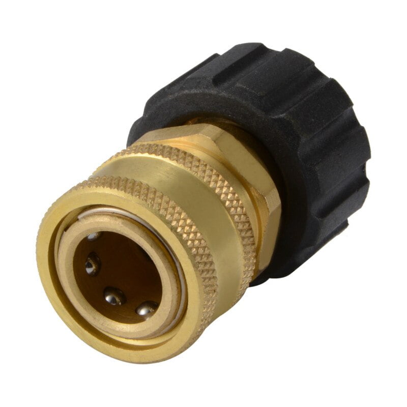 Pressure Washer Hose Adapter 3/8 inch Quick Disconnect Connect Socket Coupler Brass Pressure Washer Quick Connect