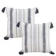 thumbnail image 1 of Funda de almohada de estilo bohemio con cintura de 18x18 pulgadas, funda de almohada bonita, serie neutral minimalista, funda de cojín tejida con borlas copetudas, 1 of 5