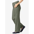 thumbnail image 3 of Woman Within Plus Size Tall Stretch Denim Wide-Leg Five-Pocket Jeans, 3 of 5