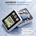 thumbnail image 3 of AlphaGeek Wrist Blood Pressure Monitors Portable Wrist Digital BP Machine Cuff with LED Backlit Display for Dual Users BP Monitor for Home Travel, 3 of 12