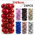thumbnail image 2 of Christmas in 202624Pcs 3/4/6CM Christmas Balls Big Ball Christmas Tree Pendant Ornaments for Party Decor 2025 New Year Navidad Gifts Accessory, 2 of 10