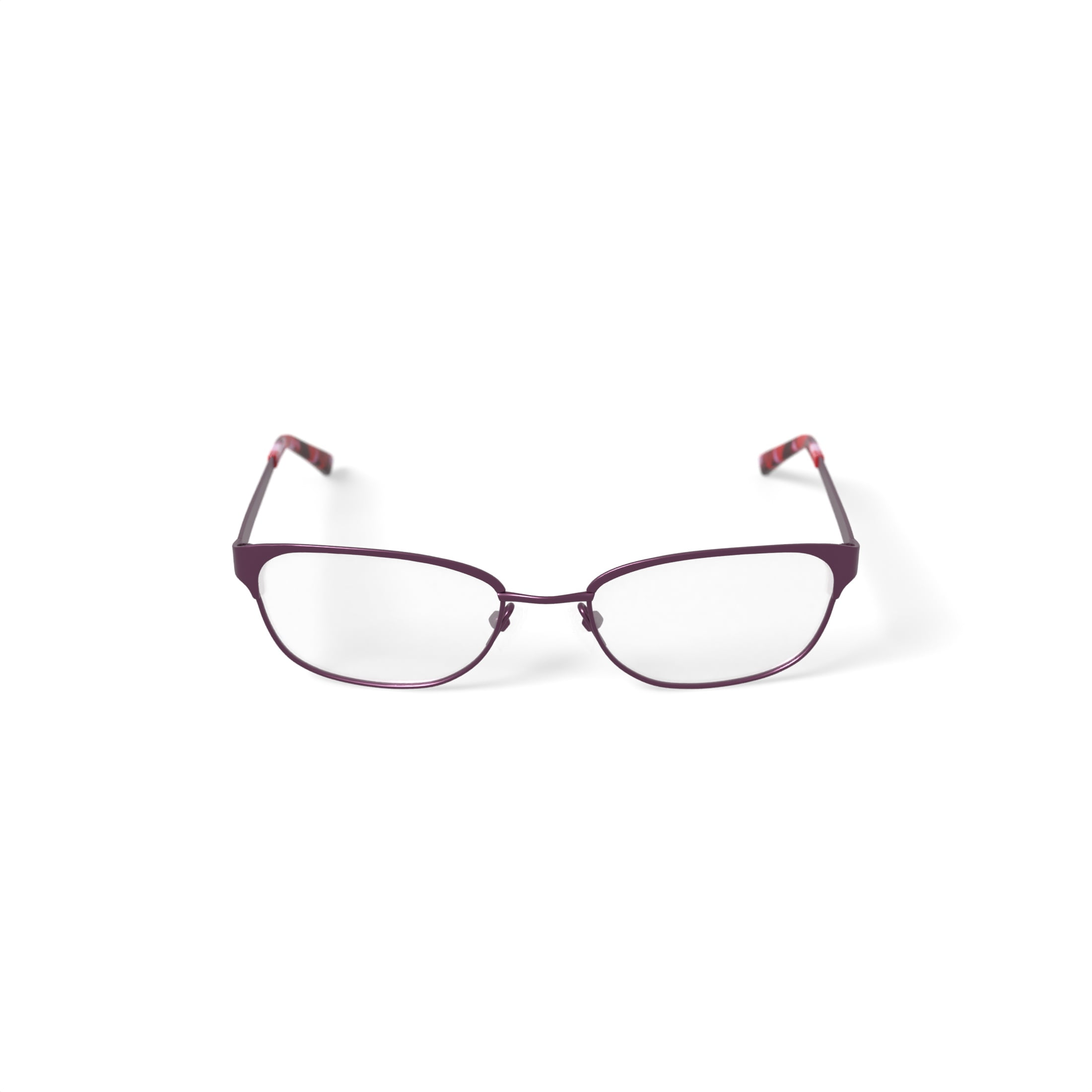 TiFlex Women's TFL2102 Oval Oval Prescription Eyeglasses with Case, Purple/Pink