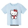 thumbnail image 3 of Camiseta de Hello Kitty para niños, ropa para niñas Kawaii, camiseta de bebé, camisetas informales de manga corta con dibujos animados de Anime para hombres y mujeres, 3 of 5
