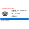 thumbnail image 2 of Front Brake Rotor - Compatible with 2007 - 2021 Toyota Tundra 2008 2009 2010 2011 2012 2013 2014 2015 2016 2017 2018 2019 2020, 2 of 2
