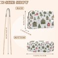 thumbnail image 4 of FORMRS Women Crossbody Purse with Chain Strap Vegan Leather Shoulder Handbag, Green Christmas House, 4 of 7