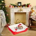 thumbnail image 1 of Decoraciones navideñas, adornos navideños, regalos navideños, cama navideña para mascotas, cama para gatos, cama navideña para perros, cama cálida de invierno para gatos, nidos para mascotas de doble, 1 of 6