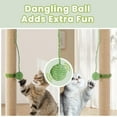 thumbnail image 2 of EDX Rascador para Gatos de 33", Rascador para Gatos, Rascador Alto con Bola Colgante, Rascador para Gatos de Palmera para Gatos de Interior, Verde, 2 of 7