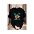 thumbnail image 1 of unisex T-shirt round neck design, 100% pure cotton printed with a combination of letters and shoes, 1 of 6