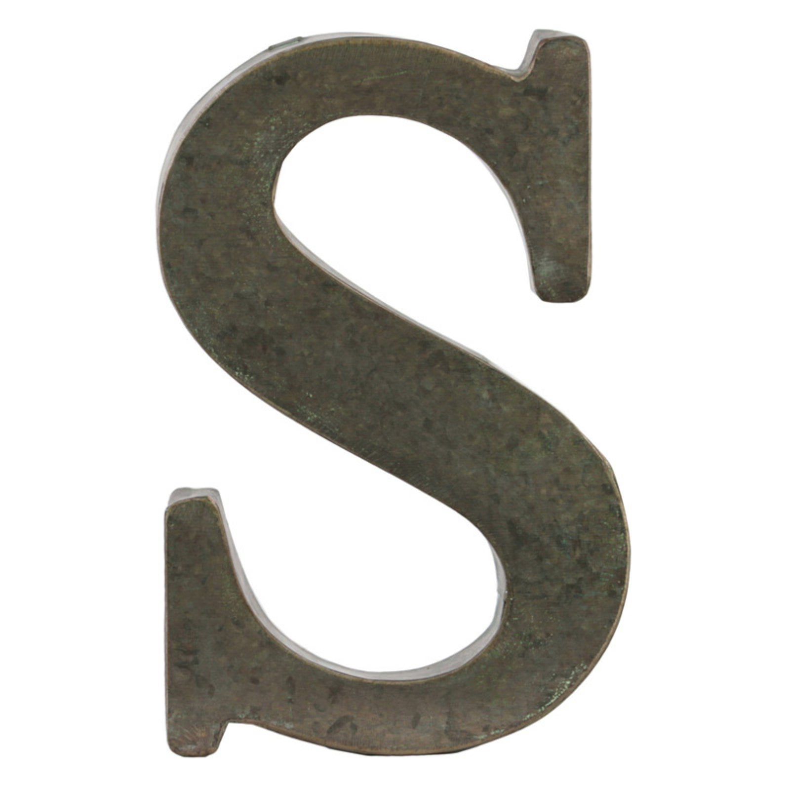 Urban Trends Tarnished Bronze Metal Alphabet Wall Sculpture Letter