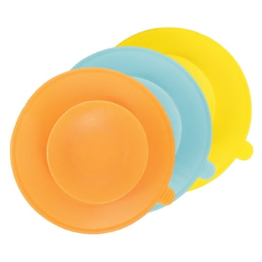 3 Pcs Suction Cup Stickers Double Sided Cups Dinnerware Tableware Sucker Pad Placemat Silica Gel Elder Toddler Baby