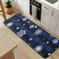 thumbnail image 5 of Blue Christmas Snowflake Pattern Kitchen Rug Mat,Kitchen Runner Rugs Non Skid Washable,Decorative Kitchen Floor Mats for Kitchen,Sink,Laundry,17"x47.2", 5 of 7