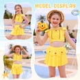 thumbnail image 5 of Marendyee Girls Bikinis Two Piece Belle Princess Swimsuit Set Toddle Kids Ruffles Bathing Suit Role Play Swimwear 100 cm 2-3 Years, 5 of 17