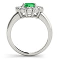 thumbnail image 2 of Aonejewelry 1.90Ct. Halo Emerald and Diamond Engagement Wedding Ring In 10K Solid White Gold, 2 of 2