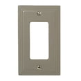 thumbnail image 2 of Amerelle Steps Single Rocker Cast Metal Wallplate in Satin Nickel, 2 of 3