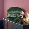 thumbnail image 6 of Deconovo Crushed Velvet Pillow Covers Square Cushion Covers for Sofa,Couch,Office Chair 16 x 16 inch, Dark Green, Pack of 2, 6 of 7
