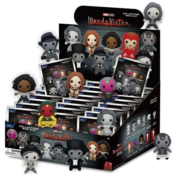 Marvel 3D Figural Foam Bag Clip Wandavision Mystery Box (24 Packs)