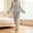 Gray, variant on Thermal Underwear Set for Women Ultra Thin Long Johns Scoop Neck Base Layer Top & Bottom Set