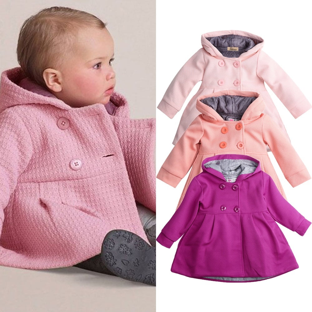 2020 Nouvelles Filles Tout-Petits Automne Hiver Trench-Coat Vent