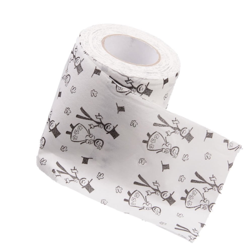 Wedding Love Heart Toilet Paper Roll Bride and Groom Print 3ply Funny tissue NEW 