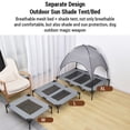 thumbnail image 4 of Bed,Cool With Canopy 36in Medium Canopy Removable Cot Raised Removable Bed Tent Tear Resistant Tent With Cloth Teslin Mesh Portable And To Canopy With Shade With Tent Medium Cot 36in Raised, 4 of 7