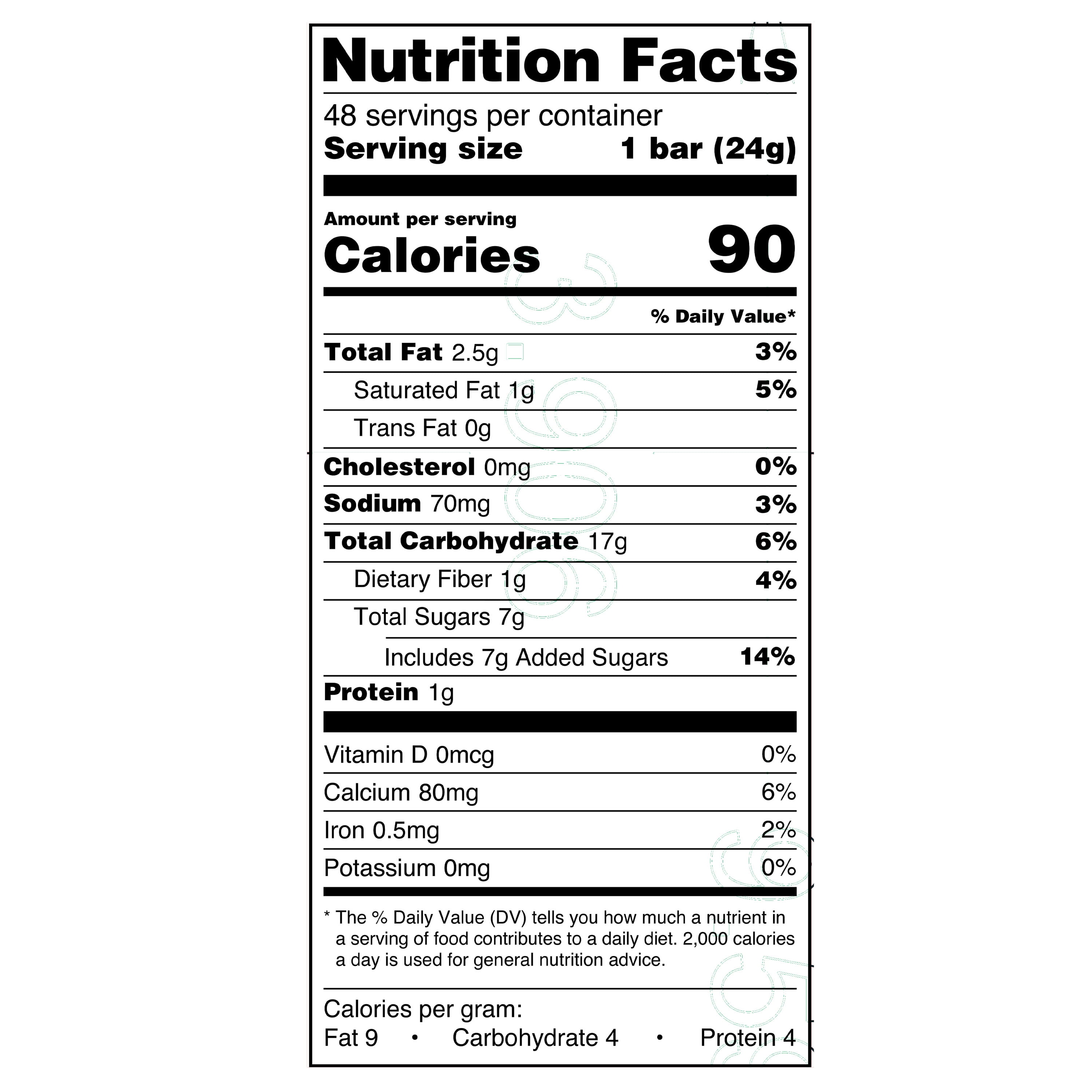 Great Value Chocolate Chip Chewy Granola Bars, Family Size, 0.84 oz Paper Box, 48 Count