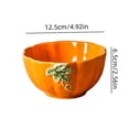 thumbnail image 3 of Ceramic Pumpkin Tableware Set for Thanksgiving - Festive Dinner Plate and Bowl Set for Holiday Decor - Versatile Serving Dishes for Seasonal Parties Home Kitchen Dining, 3 of 7