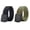 Black and green, variant on 2Pcs Men's Black And Coffee Leather Belt ,Golf Belts for Men 1.46" Classic Single Prong Buckle Casual Dress Belt for Jeans Suits & Work